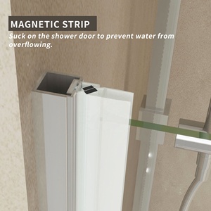 Clear Soft Close Tempered Glass Pivot <strong>Shower</strong> Door <strong>Shower</strong> <strong>Screen</strong> - Product Image 5