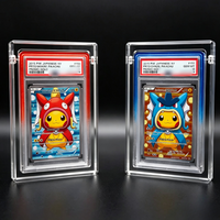 Kotak Penyimpanan Kartu Graded PSA Akrilik, Tempat Kartu Koleksi Graded, Kotak Display Slab untuk PSA dengan Tutup Magnetik Pelindung