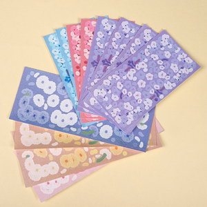 Adhesivo personalizado A4 A5 A6, vinilo transparente Kawaii coreano, corte de beso, efecto arcoíris, Impresión de hojas adhesivas brillantes - Product Image 4