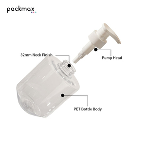 500ml High Beauty Slanted Bottom PET Thickened Shampoo <b>Bottle</b> - Custom Squat Hair Lotion Container Wholesale - Product Image 3