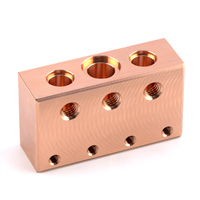 Collecteur de vanne sandwich compact en aluminium 6082 anodisé or 315 Bar CETOP RP121H Collecteur hydraulique