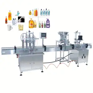 Linha de engarrafamento de vinho/álcool/vidro/máquina de engarrafamento de leite em pó de aço inoxidável SM-1000-4 licor automático/vermelho