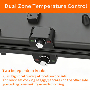 Plaque de cuisson électrique carrée pliable 2200W antiadhésive - Product Image 4