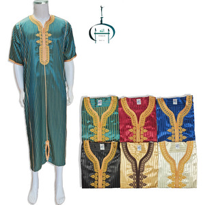Thobe Marocchino <span class=keywords><strong>TR</strong></span> Lucido Fatto a Mano per Uomo, Abito Tradizionale Lungo - Product Image 1