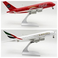 Modèle d'avion FedEx Express A380 en résine, design de transporteur de fret, modèle statique avec support pour la décoration de bureau ou de maison