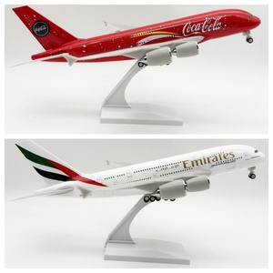 Modelo de Avión FedEx Express A380 de Resina, Diseño de Transporte de Carga, Exhibición Estática con Soporte para Decoración de Oficina u Hogar - Product Image 4