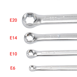 Ratchet Cờ Lê E6 E8 <span class=keywords><strong>E10</strong></span> E12 E14 E18 E20 E24 Đôi Đã Kết Thúc Cờ Lê Hộp Cuối Cờ Lê Cờ Lê Công Cụ Thiết Lập E Torx Sao Cr-V Metric 3 Năm 302G - Product Image 4