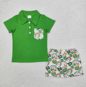 2026 Toddler Girls Summer Outfits Kids Sibling <strong>St</strong>.<strong>Patricks</strong> <strong>Day</strong> Clothing T-shirt+Shorts Set Two Piece <strong>Clothes</strong> - Product Image 4