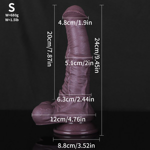 <span class=keywords><strong>Dildo</strong></span> réaliste en silicone liquide S. Extra-<span class=keywords><strong>large</strong></span> <span class=keywords><strong>Dildo</strong></span> cheval Convient aux hommes gays lesbiennes Femmes <span class=keywords><strong>Dildo</strong></span> anal Sexe pour usage anal - Product Image 6