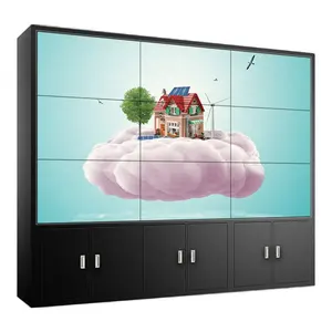 Werbe display Spleiß bildschirm Innen HD 4K 55 Zoll Split-Screen-Steuer anzeige 3x3 LCD-Werbung für Videowand