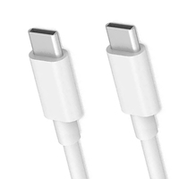 Kabel Data USB Type-C ke C Grosir Massal, Pengisian Cepat 3A, Konduktor Tembaga Murni, Selubung Nilon, 1M