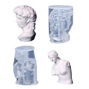 Moldes de estatua de Arte de cuerpo humano para fabricación de velas, moldes de resina epoxi CastingDavids, figurita de <span class=keywords><strong>Venus</strong></span> Zeus, molde de silicona para velas, DIY - Product Image 5