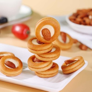คุกกี้ข้าวโอ๊ตขายส่ง ไฟเบอร์สูง น้ำตาลน้อย บิสกิตพิซซ่าอัลมอนด์ ไส้นูกัต - Product Image 1