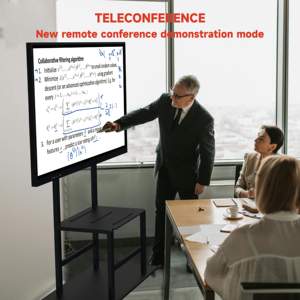 Pantalla de conferencia inteligente de 75 "Pantalla táctil todo en uno Sistema de reuniones de video de TV Panel de proyección de pantalla grande integrado - Product Image 6