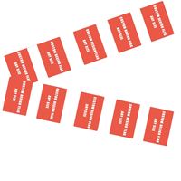 Vente en gros de drapeaux en guirlande personnalisés de 5,5 x 8 pouces pour la décoration intérieure et extérieure (20 pièces/ensemble)