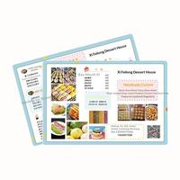 Cartes de menu en PVC épais, durables, imperméables, synthétiques, personnalisées, de qualité supérieure, pour la restauration, impression de menus de plats, de boissons et de desserts