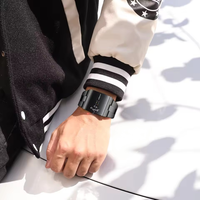 Reloj de Pulsera Poedagar 857, Nuevo y Moderno, con Correa de Acero Inoxidable para Hombre, Resistente al Agua, Caja Cuadrada de Aleación, Diseño Único
