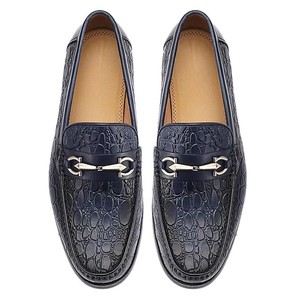 Mocasines de Cuero Genuino para Hombre, Punta Redonda, Sin Cordones, Suela de Goma Antideslizante, para Todas las Temporadas, Uso Formal y de Negocios - Product Image 2