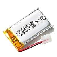 Baterai Lithium Polymer 3.7V 552035 423040 553460 503450 Oem Isi Ulang Sel Li Ion Baterai Lipo 3.7V 350mah Lithium Polymer B
