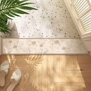 Tapis d'entrée rectangulaire antidérapant moderne pour salle de bain, tapis long et résistant à l'humidité - Product Image 2