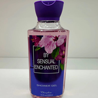 Gel douche à la noix de coco 295ml Floral Fuirt Fragrance Body Wash Flower Scent Gel de bain prêt à expédier