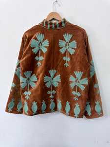 Designer Velvet Suzani Embroidered <b>Evening</b> <b>Jacket</b> <b>Women</b> Vintage Chic Party Coat Loose Fit Custom Sizing Low MOQ - Product Image 3