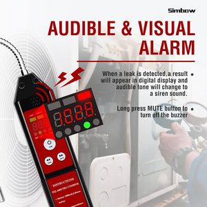 Détecteur de fuite de réfrigérant WJL-6000 PRO pour systèmes HVAC, batterie au lithium rechargeable, détecte <span class=keywords><strong>R32</strong></span>/R410A/R454B/R290 - Product Image 3