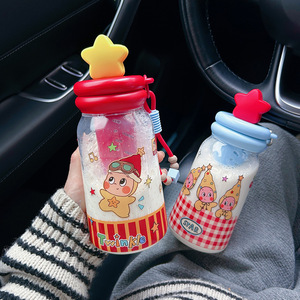 Decani Twinkle Star Plastic Water Bottle Bpa Free For Children Gift Cup 500Ml - Product Image 1