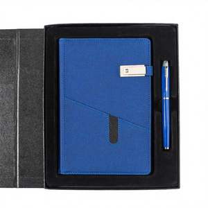 Custom Popular Diverse Business Gift Kit Vacuum Flask + A5 Loose Leaf Paper <b>Notebook</b> + Pen Promotion Gift <b>Set</b> Easter Silk Screen - Product Image 4