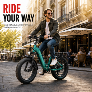 Bicicleta Eléctrica de Aluminio con Motor de 500w, Neumáticos Gruesos 20x4, Batería de Litio de 48v10 4ah para Todo Terreno, Sistema de Cambios de 7 Velocidades CS-L8 - Product Image 1