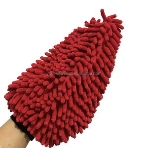 ผ้าคลุมรถไมโครไฟเบอร์ 17x25 ซม.ทนทานทําความสะอาดขัด Chenille ไมโครไฟเบอร์ถุงมือทําความสะอาดรถยนต์สําหรับรถรายละเอียดอัตโนมัติ - Product Image 4