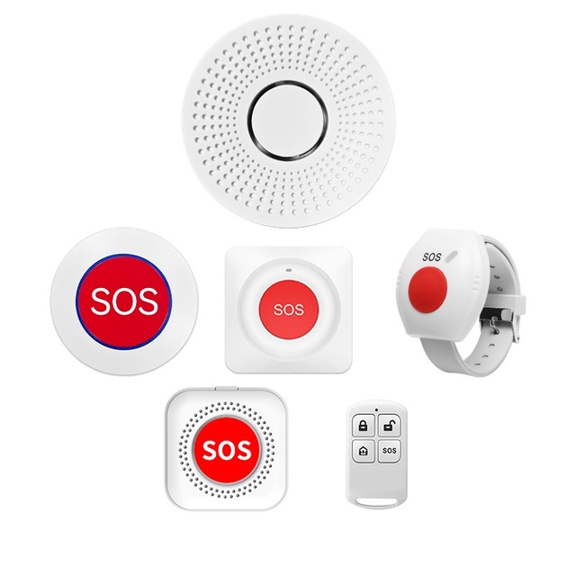 KONST Wi-Fi Tuya App Wireless Panic Button Personal Medical Alarm for Elderly Children Disabled SOS Emergency Call Rolling Code