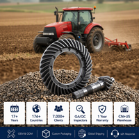 Ensemble de pignon et couronne dentée agricole (Kit d'engrenages) 82011811 pour tracteurs 5640 6640 7740 7840 8240 8340 TS90 TS100 TS115