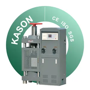 Mesin penguji kompresi beton Manual daya hidrolik tampilan Digital 2000KN ASTM C39 BS 1610 NF P18-4