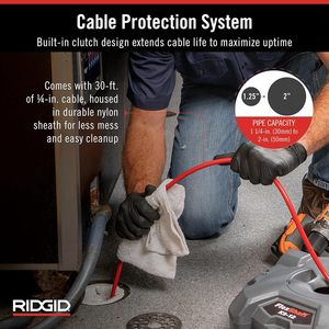 AMJET & RIDGID tubature a serpente tubo di scarico tubo di ispezione albero pulizia professionale strumenti di scarico <span class=keywords><strong>per</strong></span> la pulizia di impianti idraulici pulizia - Product Image 4