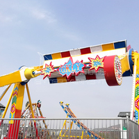 Équipement de divertissement pour parc d'attractions passionnant en plein air Machine foraine en fibre de verre en acier Top Spin Hot on Sale