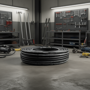 Tuyau hydraulique Haoming 3/8 pouce 5000 Psi avec tressage en fil d'acier pour accessoires d'outils hydrauliques - Product Image 2