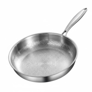 Poêle en titane pur à motif martelé, poêle à frire professionnelle en titane pour la cuisine à domicile, poêle à frire antiadhésive pour la cuisine - Product Image 1
