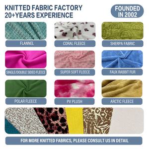 Bán buôn tùy chỉnh dễ thương mô hình phim hoạt hình 200gsm mềm flannel Fleece vải cho quần áo trẻ em chăn - Product Image 3