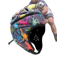 Casco de Rugby transpirable de secado rápido antideslizante, gorra de calavera Scrum certificada, casco de Rugby personalizado ligero para fútbol con bandera 7v7