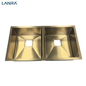 Lavello da <span class=keywords><strong>Cucina</strong></span> in Acciaio Inox 304 <span class=keywords><strong>a</strong></span> <span class=keywords><strong>Due</strong></span> <span class=keywords><strong>Vasche</strong></span>, Colore Oro, per Casa e <span class=keywords><strong>Cucina</strong></span> - Product Image 5