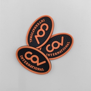 Tùy chỉnh quần áo nhãn sắt dệt laser cắt hình chữ nhật PVC Silicone cao su thẻ vuông hàng may mặc tùy chỉnh thương hiệu - Product Image 1