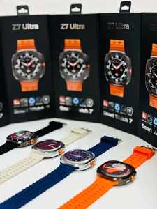 Z7 jam tangan cerdas pria, jam tangan pintar pria kualitas tinggi, ULTRA, untuk olahraga, kebugaran, Android, IOS, dengan kompas dan kalender, bentuk persegi - Product Image 6