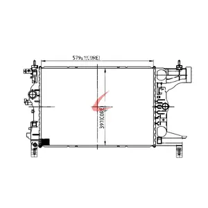 Generator radiator for CHEVROLET ORLANDO with OE 13267650 (DL-B242)