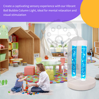 Flyfirm Jumble Pingpong Ball & Beads Bubble Lamp - 1.8m Colonne d'eau sensorielle colorée pour la détente dans les salles sensorielles