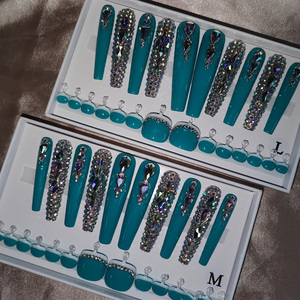 مجموعة أطراف الإصبع وأصابع القدم مورد الأظافر جودة عالية شحن مجاني مادة الأكريليك المصنوعة يدويًا أظافر اصطناعية تضغط على الأظافر - Product Image 6