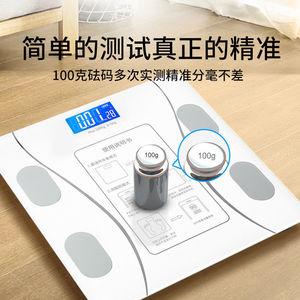 Smart Body Fat Scale Rectangle Touch Sensing Usb Charging High Precise Sensor For <strong>Home</strong> Use - Product Image 4