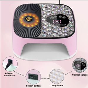 Lámpara LED Profesional Recargable para Uñas, Nueva, en Oferta, con Diamantes, Secador de Uñas con Sensor de Movimiento, Equipo de Salón - Product Image 1