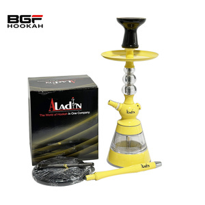 Nueva llegada al por mayor: Set de fumar shisha/narguile de acrílico de alta calidad de 36 cm con cachimba de aluminio - Product Image 5