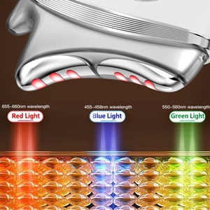 Outil de massage facial électrique anti-âge avec 3 niveaux de chaleur pour éliminer les rides et les poches - Product Image 4